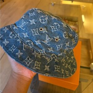 Louis Vuitton Denim Monogram Bucket Hat